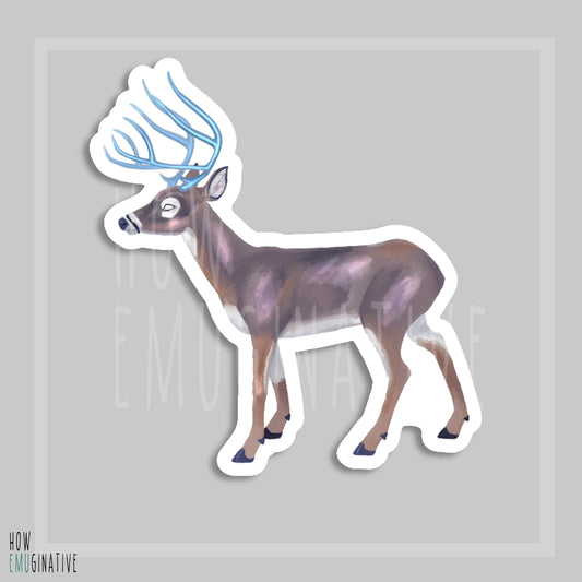 3" Deer Die Cut Sticker