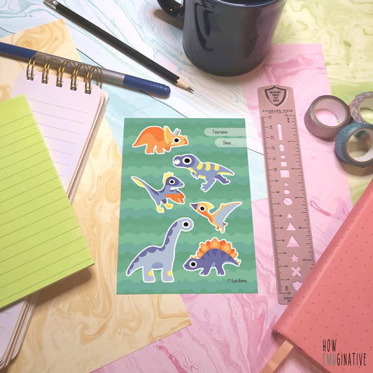 Dinos Sticker Sheet