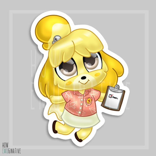 3" Izzy Die Cut Sticker